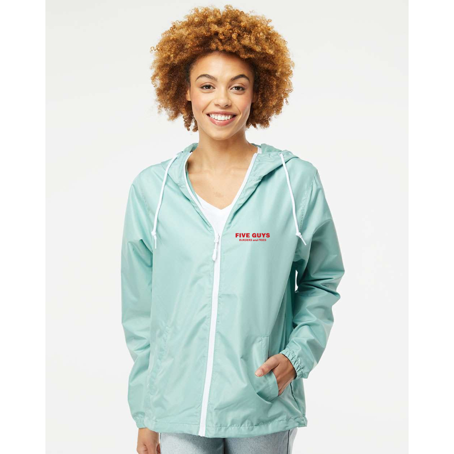 Men's Five Guys Independent Trading Co Lightweight Windbreaker Full-Zip Jacket