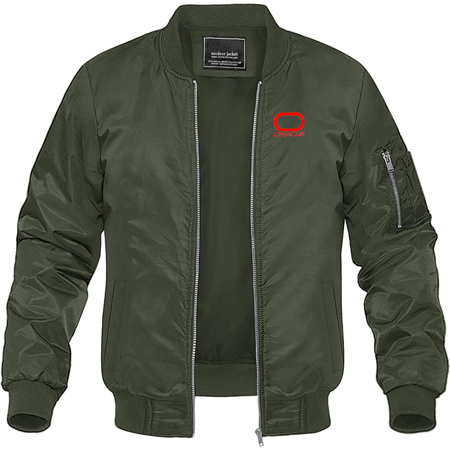 Men's Oracle Lightweight Bomber Jacket Windbreaker Softshell Varsity Jacket