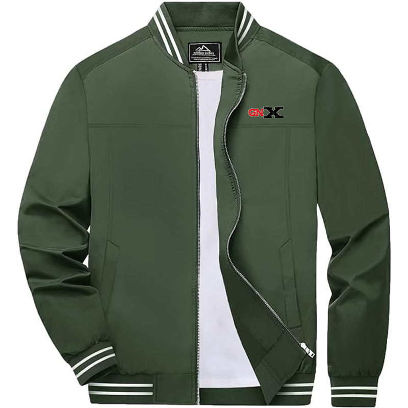Men's GN X Boladeci Bomber Jackets Lightweight Water Resistant Breathable Spring Fall Full Zip Thin Windbreaker Light Jackets