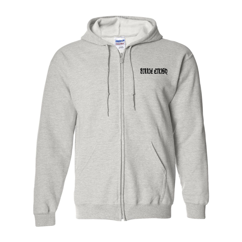 Men's Billie Eilish Gildan Heavy Blend Full-Zip Hooded Sweatshirt