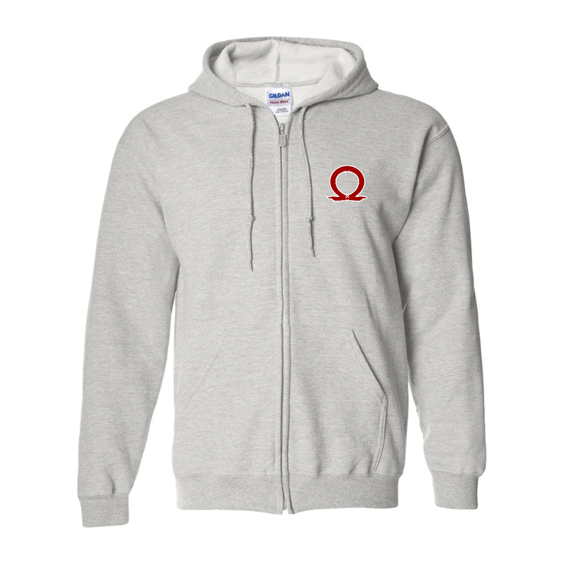 Men's God Of War Gildan Heavy Blend Full-Zip Hooded Sweatshirt