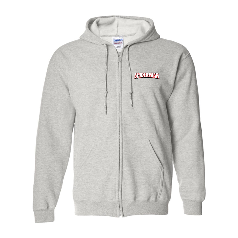 Men's Spider Man Gildan Heavy Blend Full-Zip Hooded Sweatshirt