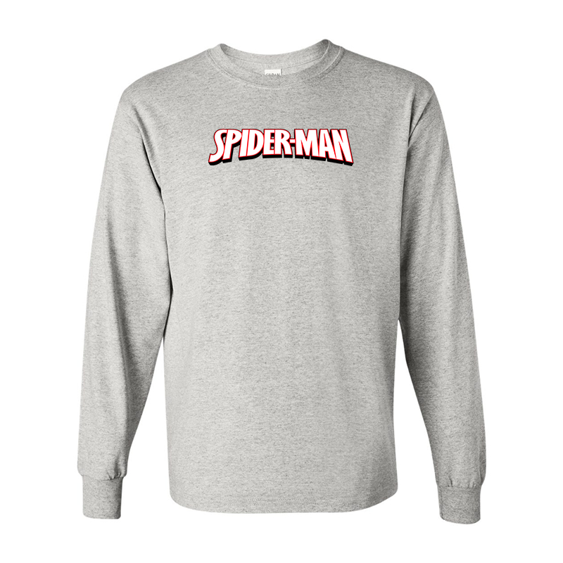 Men's Spider Man Gildan Heavy Cotton Long Sleeve T-Shirt