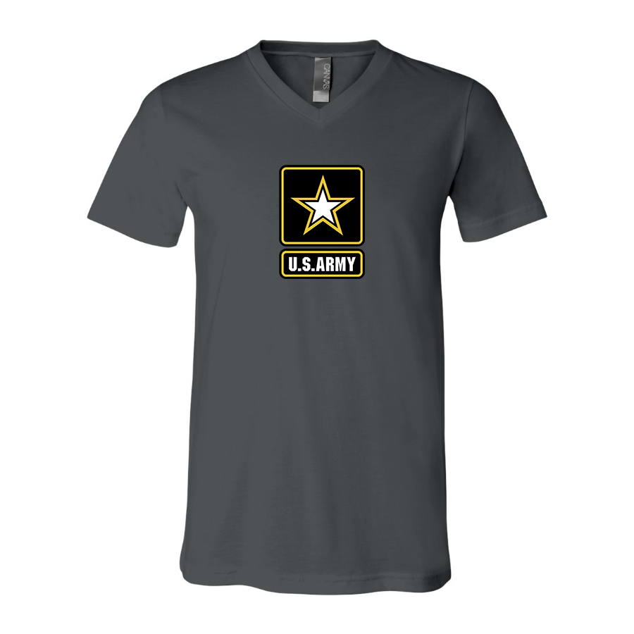 Men's U.S. ARMY BELLA CANVAS Jersey V-Neck Tee