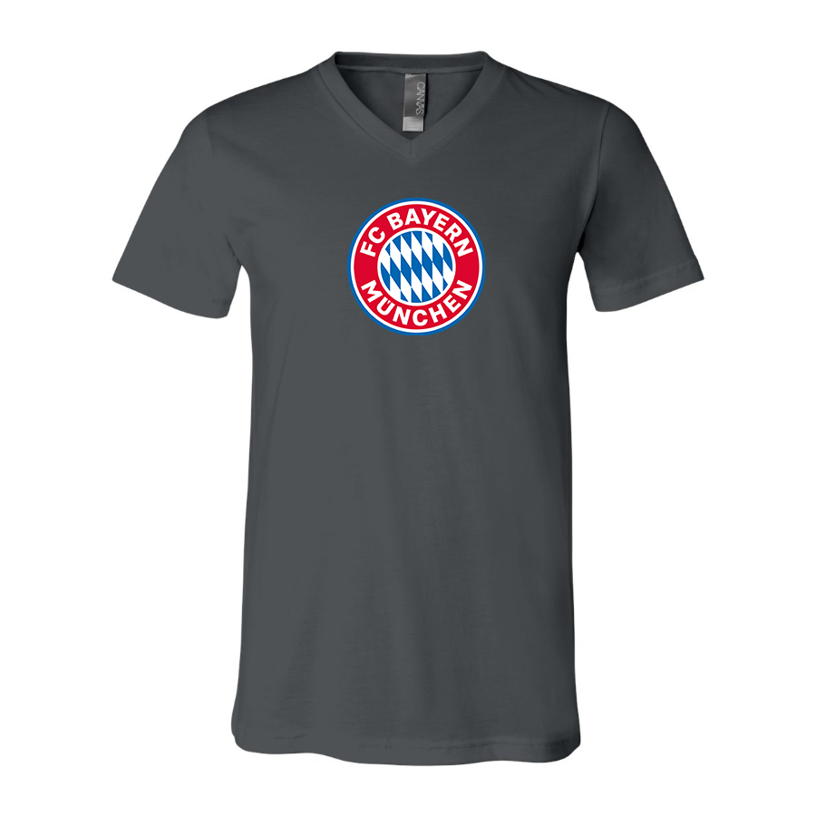 Men's FC Bayern Munich BELLA CANVAS Jersey V-Neck Tee