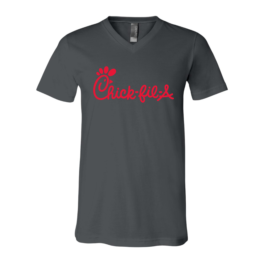 Men's Chick-fil-A BELLA CANVAS Jersey V-Neck Tee