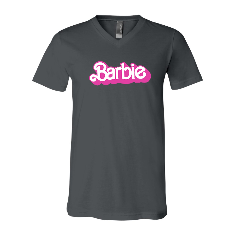 Men's Barbie BELLA CANVAS Jersey V-Neck Tee