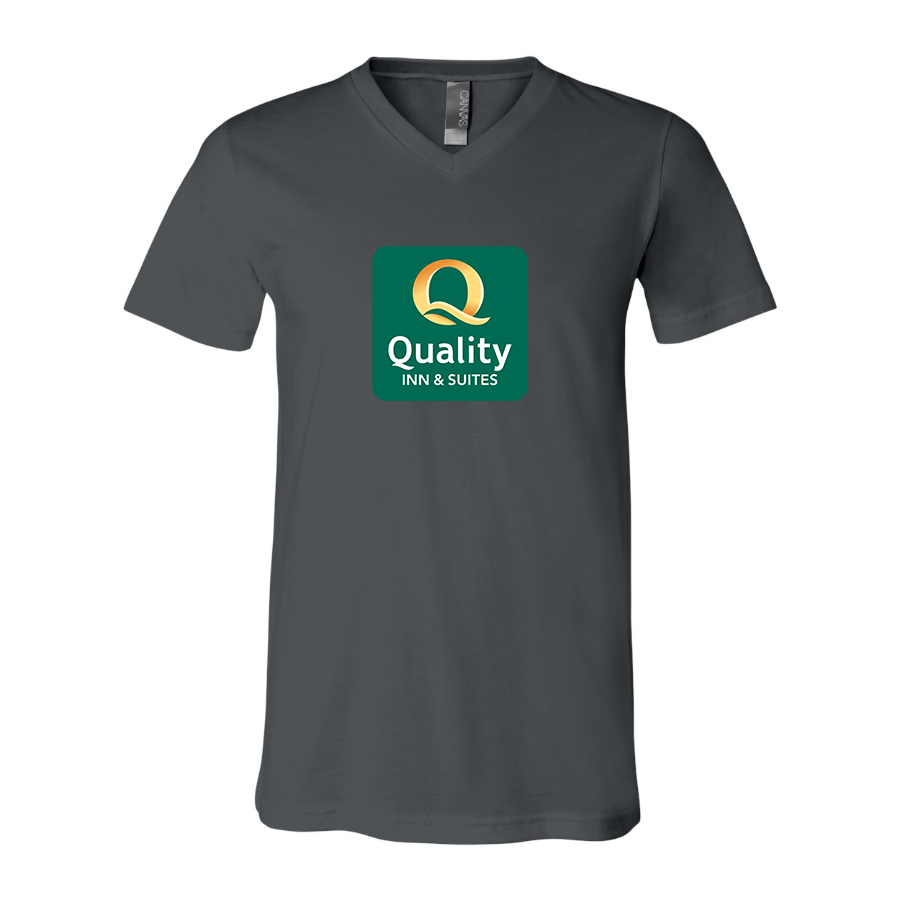 Men's Quality Inn & Suites BELLA CANVAS Jersey V-Neck Tee
