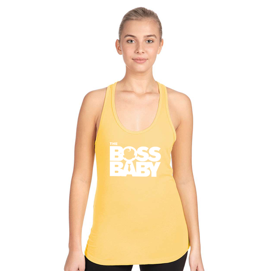 Women's Boss Baby  Next Level Ideal Racerback Tank