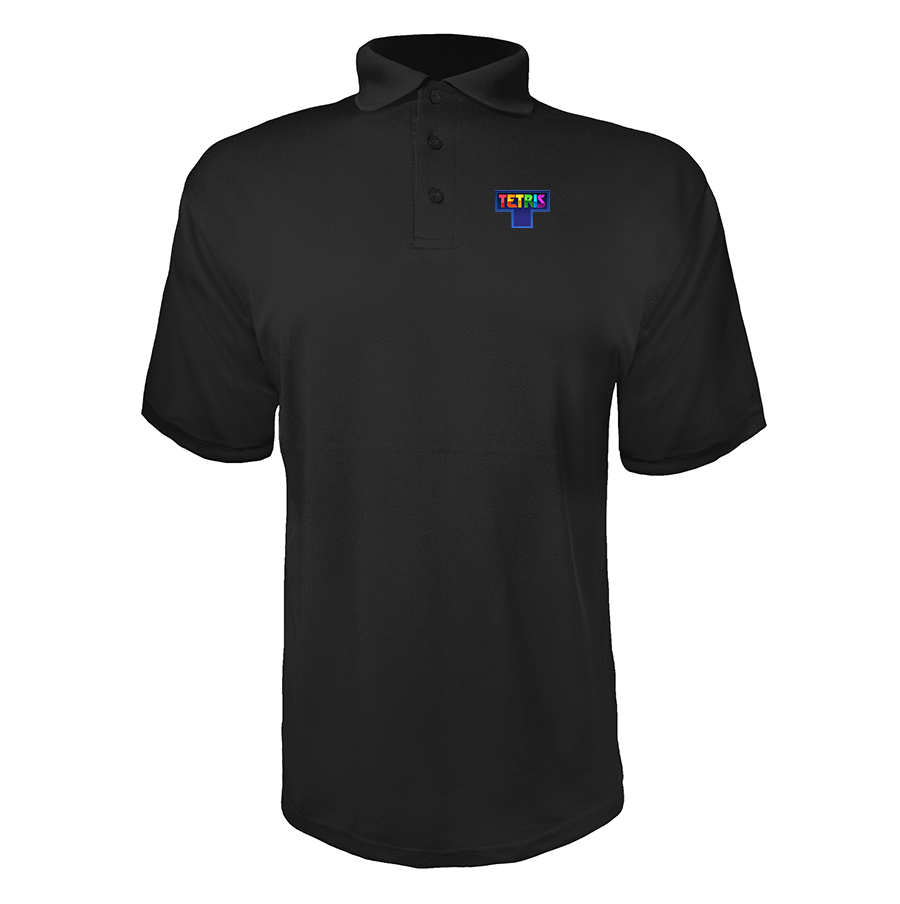 Men's Tetris Polyester Polos