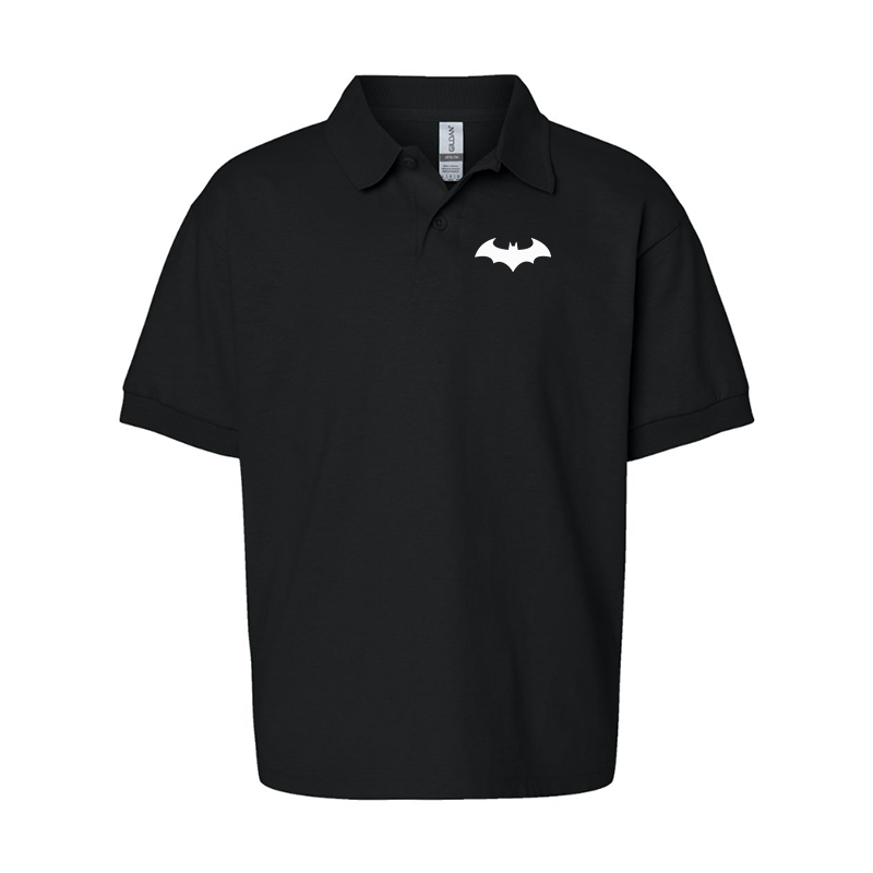 Youth's Batman Gildan Dry Blend Jersey Polo