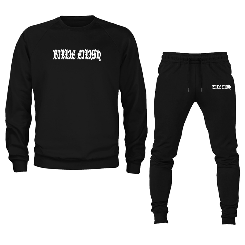 Men's Billie Eilish Crewneck Sweatshirt Joggers Set