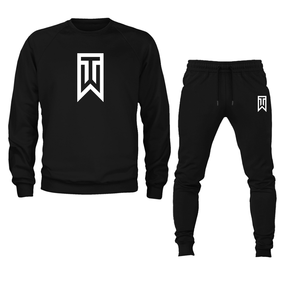 Men's Tiger Woods Crewneck Sweatshirt Joggers Suit