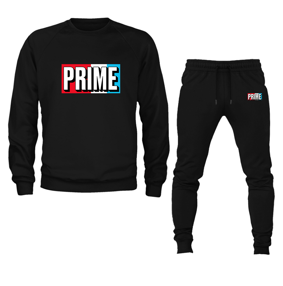 Men's Prime Drink Crewneck Sweatshirt Joggers Suit