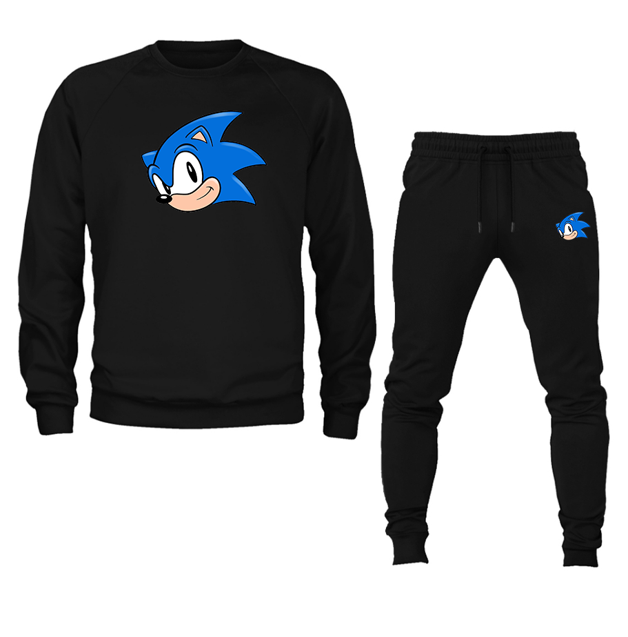 Men's Sonic the Hedgehog Crewneck Sweatshirt Joggers Suit