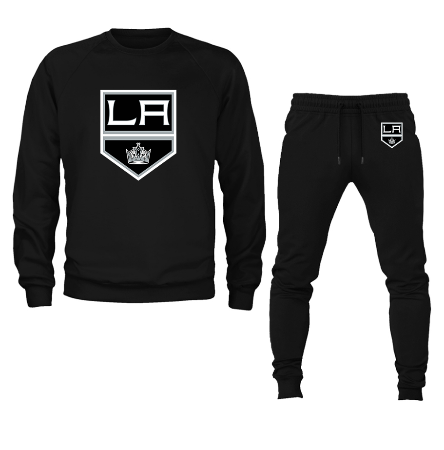 Men's NHL - Los Angeles Kings Crewneck Sweatshirt Joggers Suit