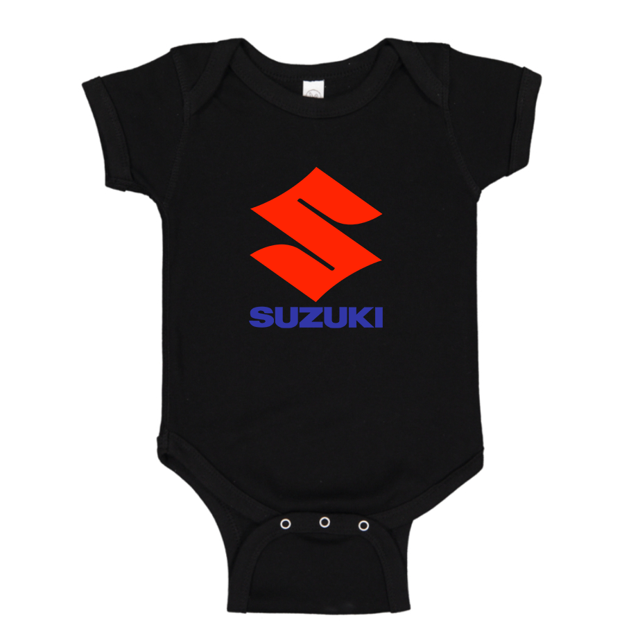 Suzuki Bike Motorcycle Baby Romper Onesie