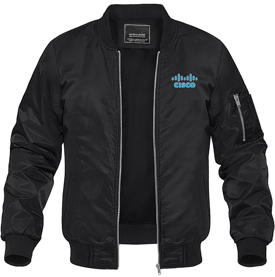 Men's Cisco Lightweight Bomber Jacket Windbreaker Softshell Varsity Jacket