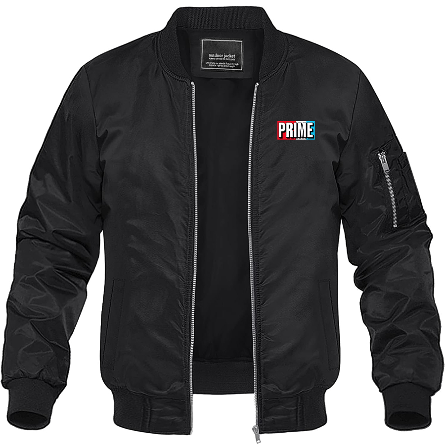 Men's Prime Drink Lightweight Bomber Jacket Windbreaker Softshell Varsity Jacket Coat