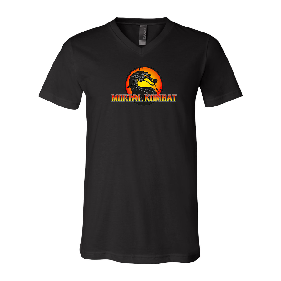 Men's Mortal Kombat BELLA CANVAS Jersey V-Neck Tee