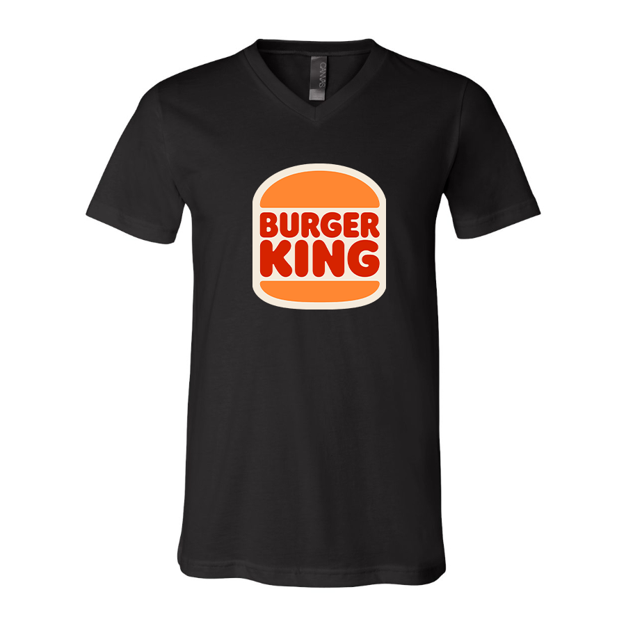 Men's Burger King BELLA CANVAS Jersey V-Neck Tee
