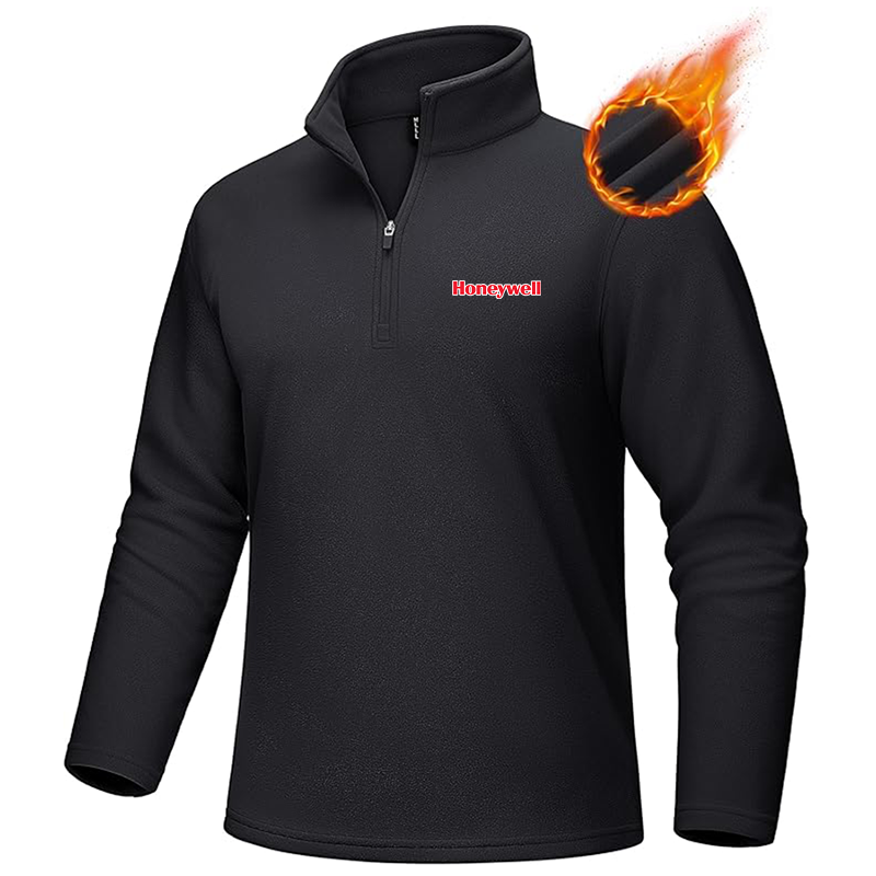 Men's Honeywell MAGCOMSEN Quarter-Zip Pullover Polar Fleece Sweatshirt Stand Collar Long Sleeve Shirt for Men Thermal Winter Fall