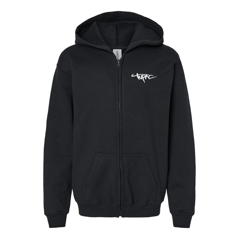 Youth's Tupac Gildan Heavy Blend Full-Zip Hooded Sweatshirt