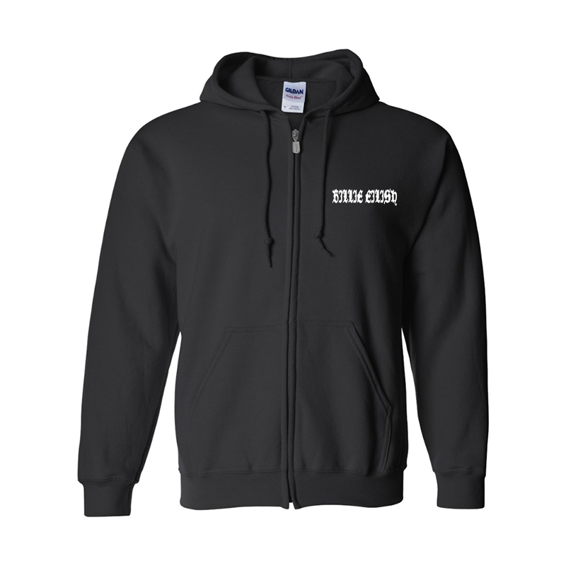 Men's Billie Eilish Gildan Heavy Blend Full-Zip Hooded Sweatshirt