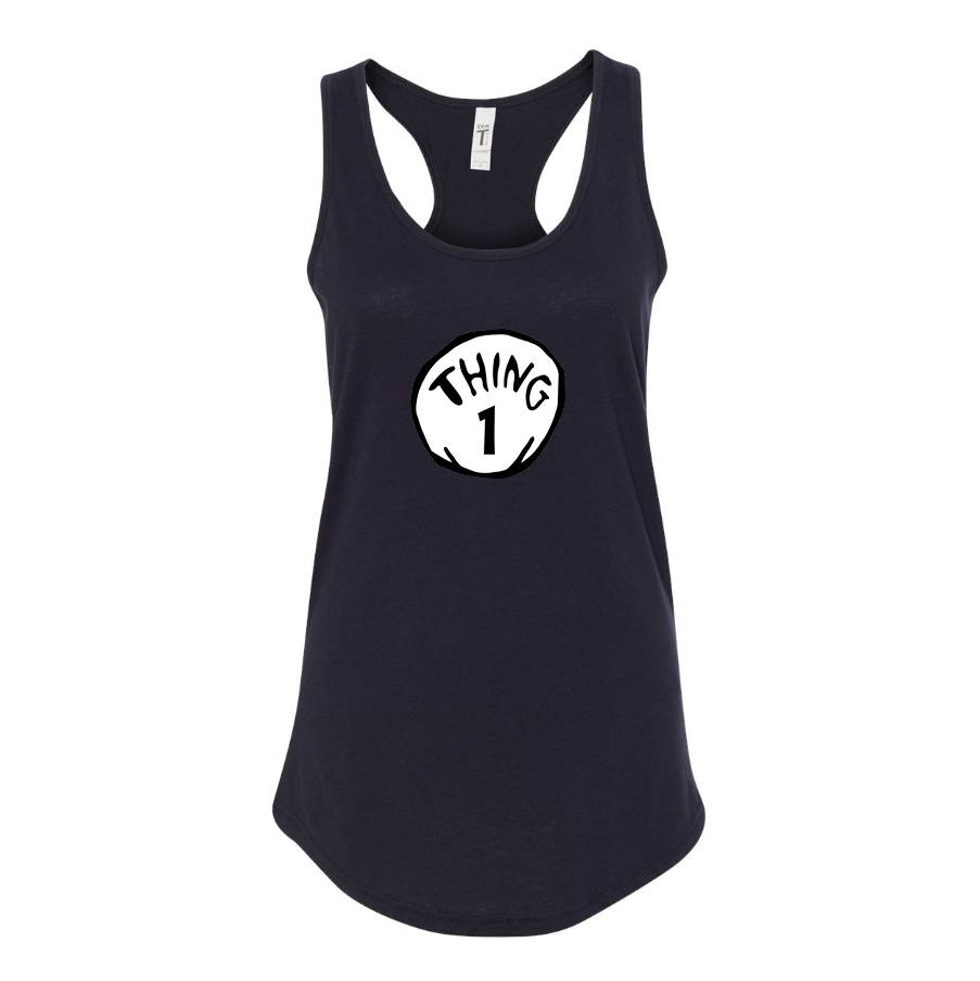 Women's Dr. Suess Thing 1 Racerback Tank Top