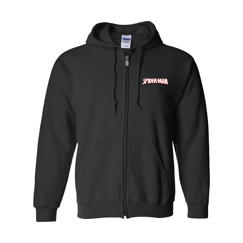 Men's Spider Man Gildan Heavy Blend Full-Zip Hooded Sweatshirt