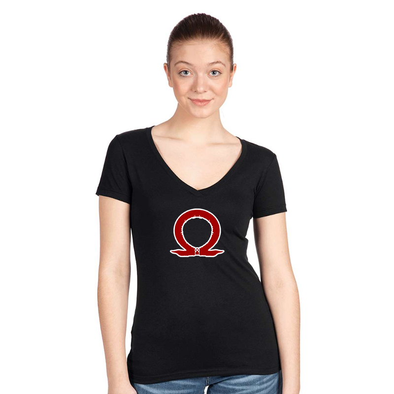 Women's God Of War Next Level Ideal V-Neck T-Shirt