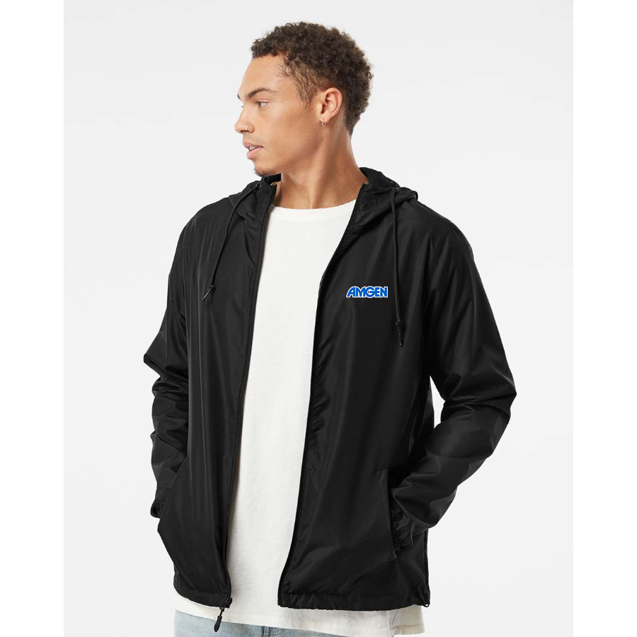 Men's Amgen Independent Trading Co Lightweight Windbreaker Full-Zip Jacket