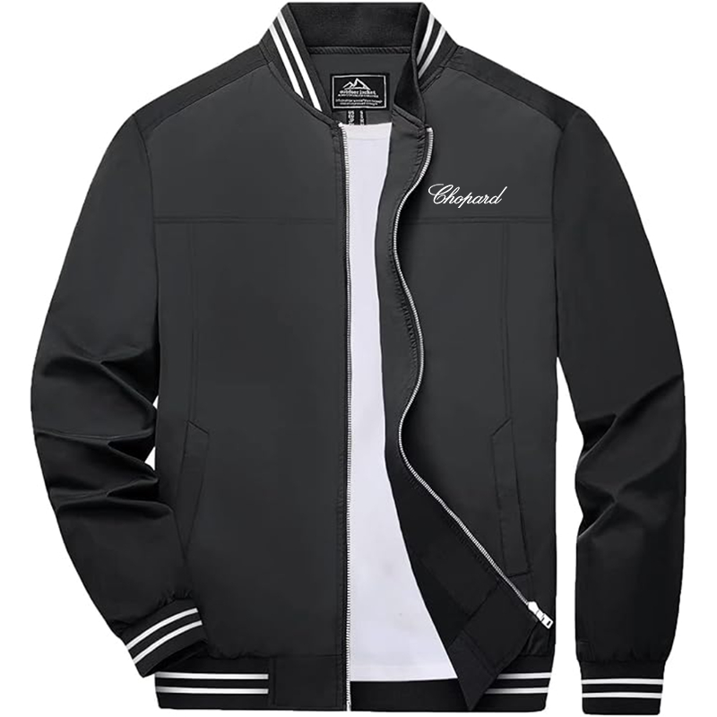 Men's Chopard Boladeci Bomber Jackets Lightweight Water Resistant Breathable Spring Fall Full Zip Thin Windbreaker Light Jackets