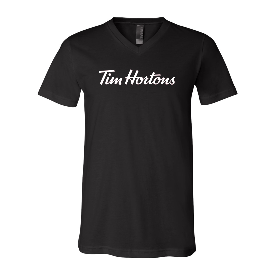 Men's Tim Hortons BELLA CANVAS Jersey V-Neck Tee