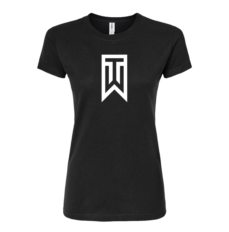 Women's Tiger Woods Round Neck T-Shirt