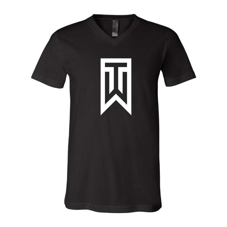 Men's Tiger Woods BELLA CANVAS Jersey V-Neck Tee