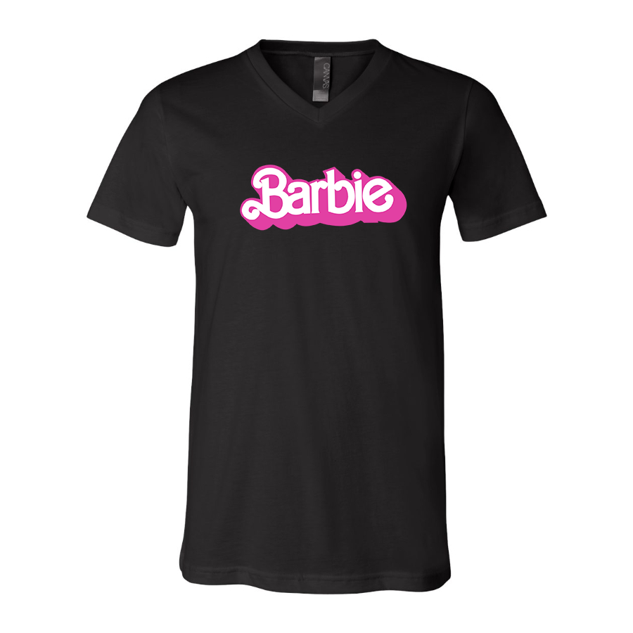 Men's Barbie BELLA CANVAS Jersey V-Neck Tee