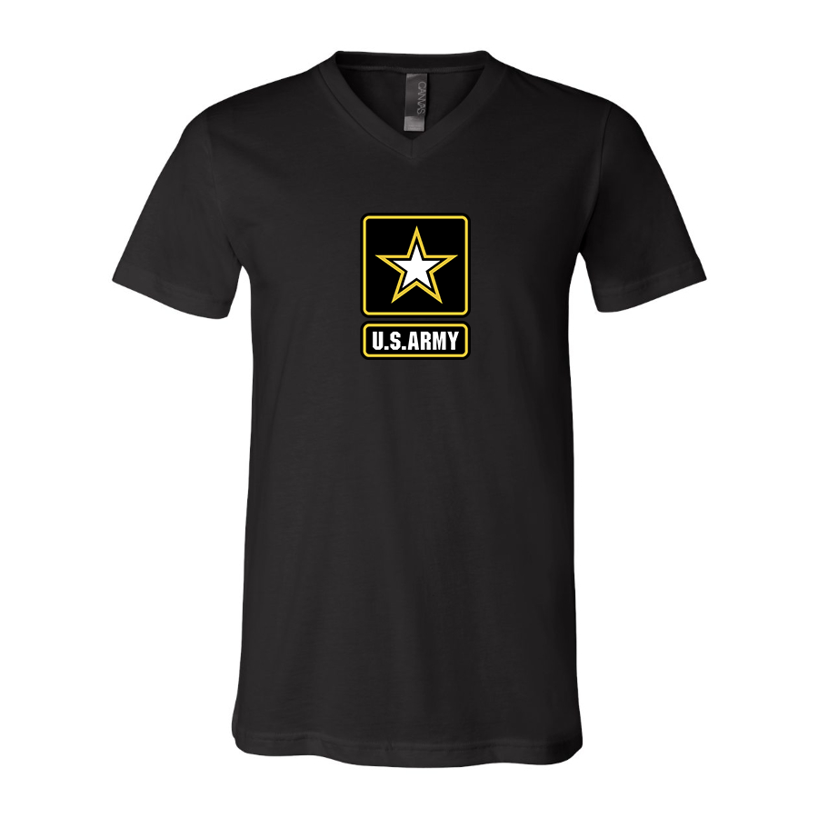 Men's U.S. ARMY BELLA CANVAS Jersey V-Neck Tee