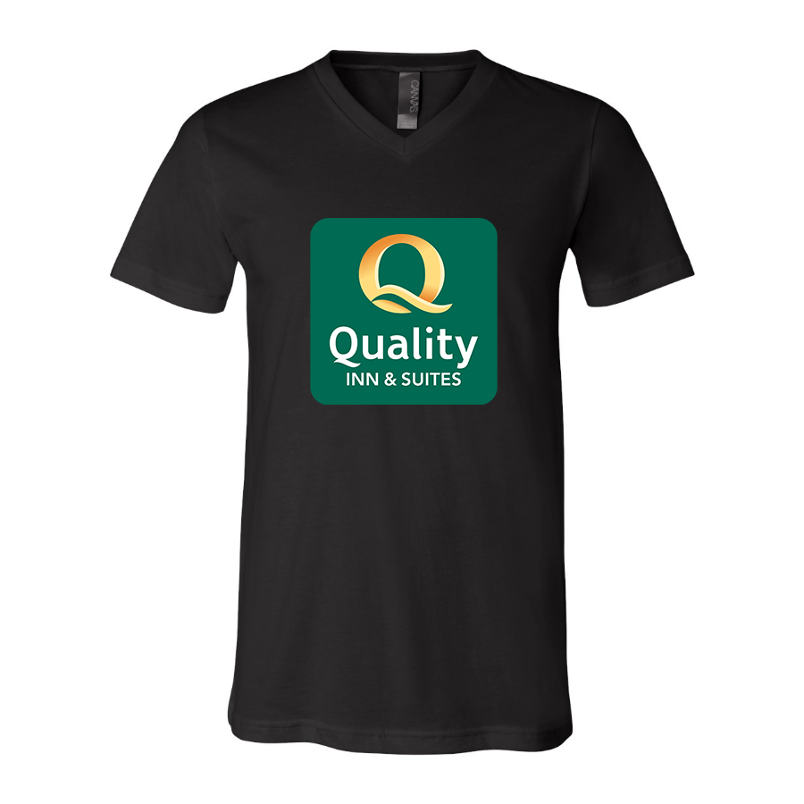 Men's Quality Inn & Suites BELLA CANVAS Jersey V-Neck Tee