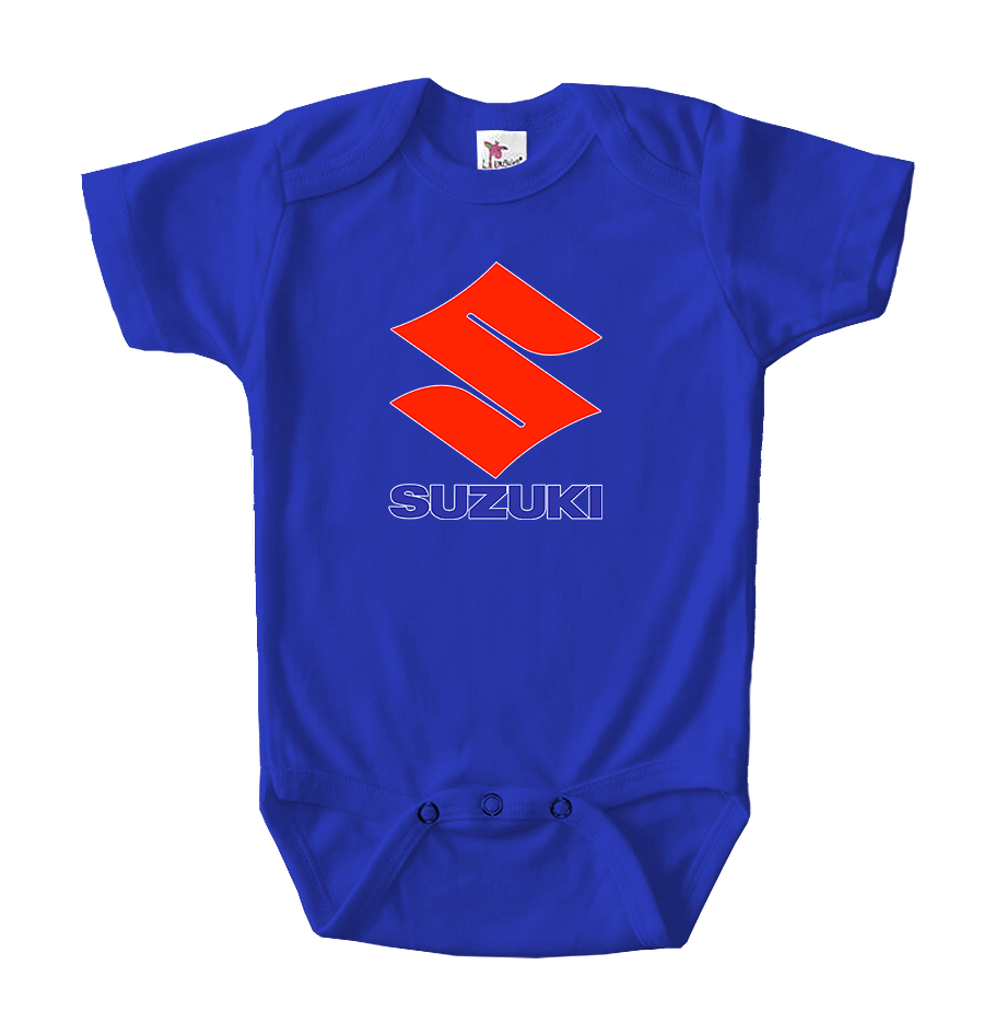 Suzuki Bike Motorcycle Baby Romper Onesie