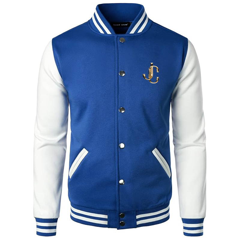 Men’s Jimmy Choo Varsity Baseball Jacket Cotton Blend Letterman Jackets
