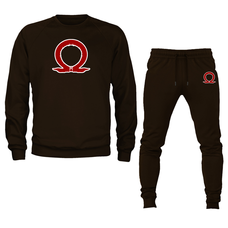 Men's God Of War Crewneck Sweatshirt Joggers Set