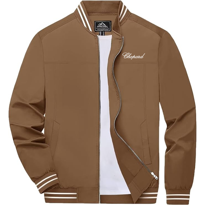 Men's Chopard Boladeci Bomber Jackets Lightweight Water Resistant Breathable Spring Fall Full Zip Thin Windbreaker Light Jackets