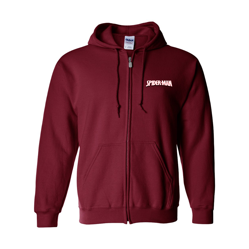 Men's Spider Man Gildan Heavy Blend Full-Zip Hooded Sweatshirt