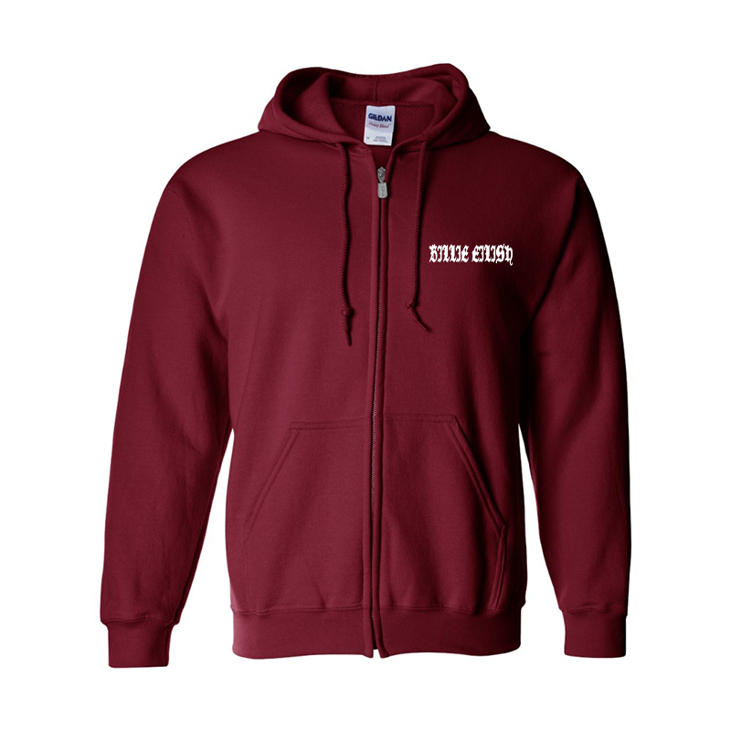 Men's Billie Eilish Gildan Heavy Blend Full-Zip Hooded Sweatshirt