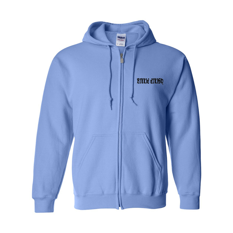 Men's Billie Eilish Gildan Heavy Blend Full-Zip Hooded Sweatshirt
