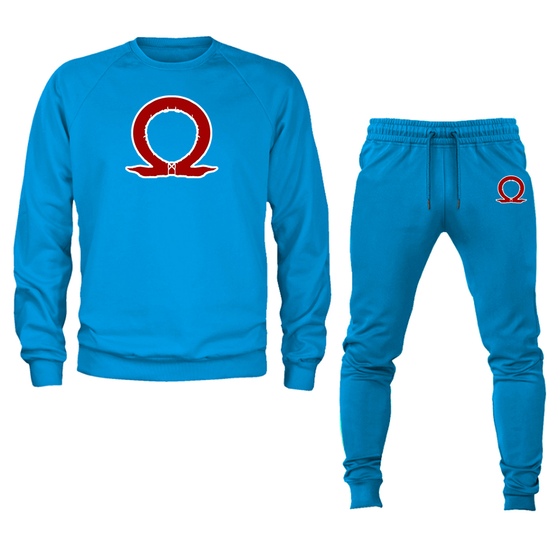 Men's God Of War Crewneck Sweatshirt Joggers Set