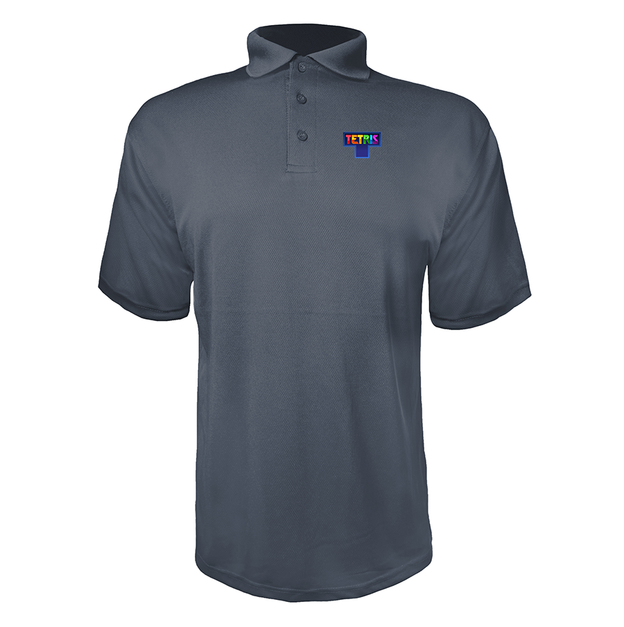 Men's Tetris Polyester Polos