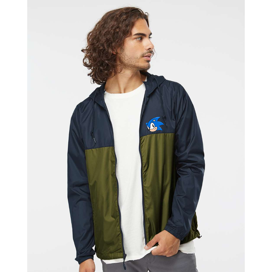 Men's Sonic the Hedgehog Independent Trading Co Lightweight Windbreaker Full-Zip Jacket