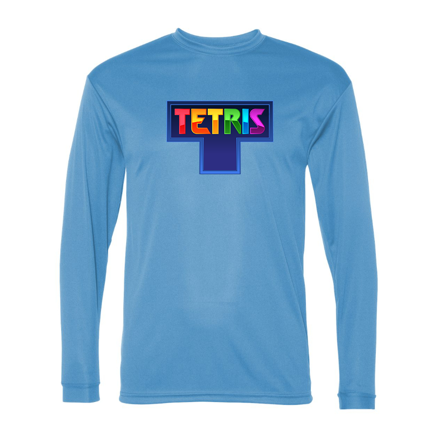 Men's Tetris Polyester Long Sleeve T-Shirt